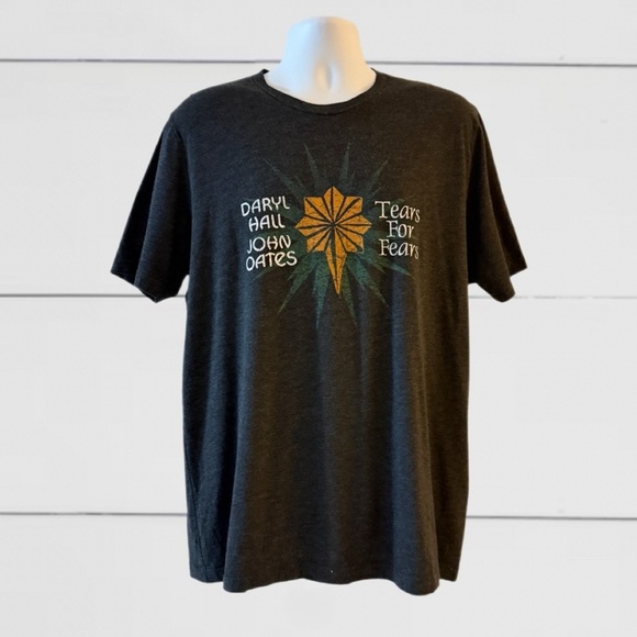Bella Canvas Other - Hall & Oates x Tears For Fears 2017 Tour Tee XL — Rock Vibes, Vintage Fade